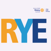 Women's Maple Tee with colour RYE logo and D9640 logo Design