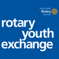 Women's AS COLOUR Maple Tee with Rotary Youth Exchange and D9640 logos. Design