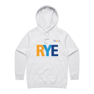 Women's Supply Hoodie with colour RYE logo and D9640 logo Thumbnail