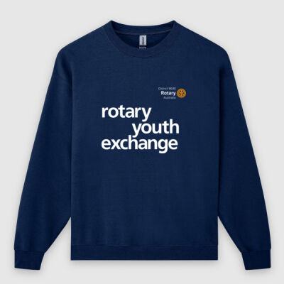 Men's Crew Neck Sweatshirt with Rotary Youth Exchange logo Thumbnail