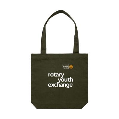 Carrie Tote Bag with Rotary Youth Exchange logo (multiple colours) Thumbnail