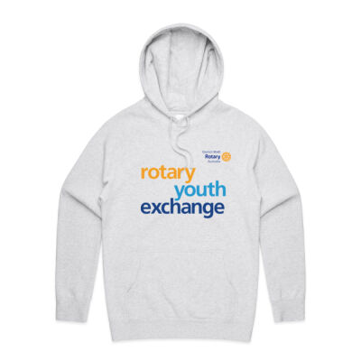 Men's Supply Hoodie with colour  Rotary Youth exchange logo and D9640 logo Thumbnail