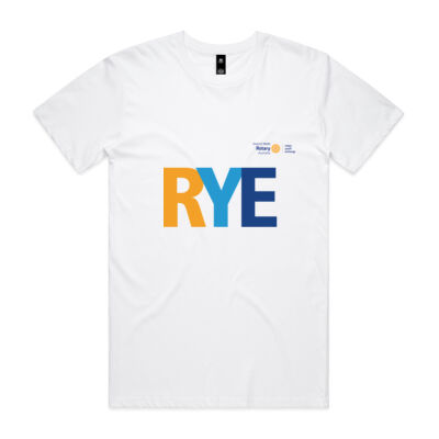 Men's AS COLOUR Staple Tee with colour RYE logo on front and D9640 icon on back Thumbnail
